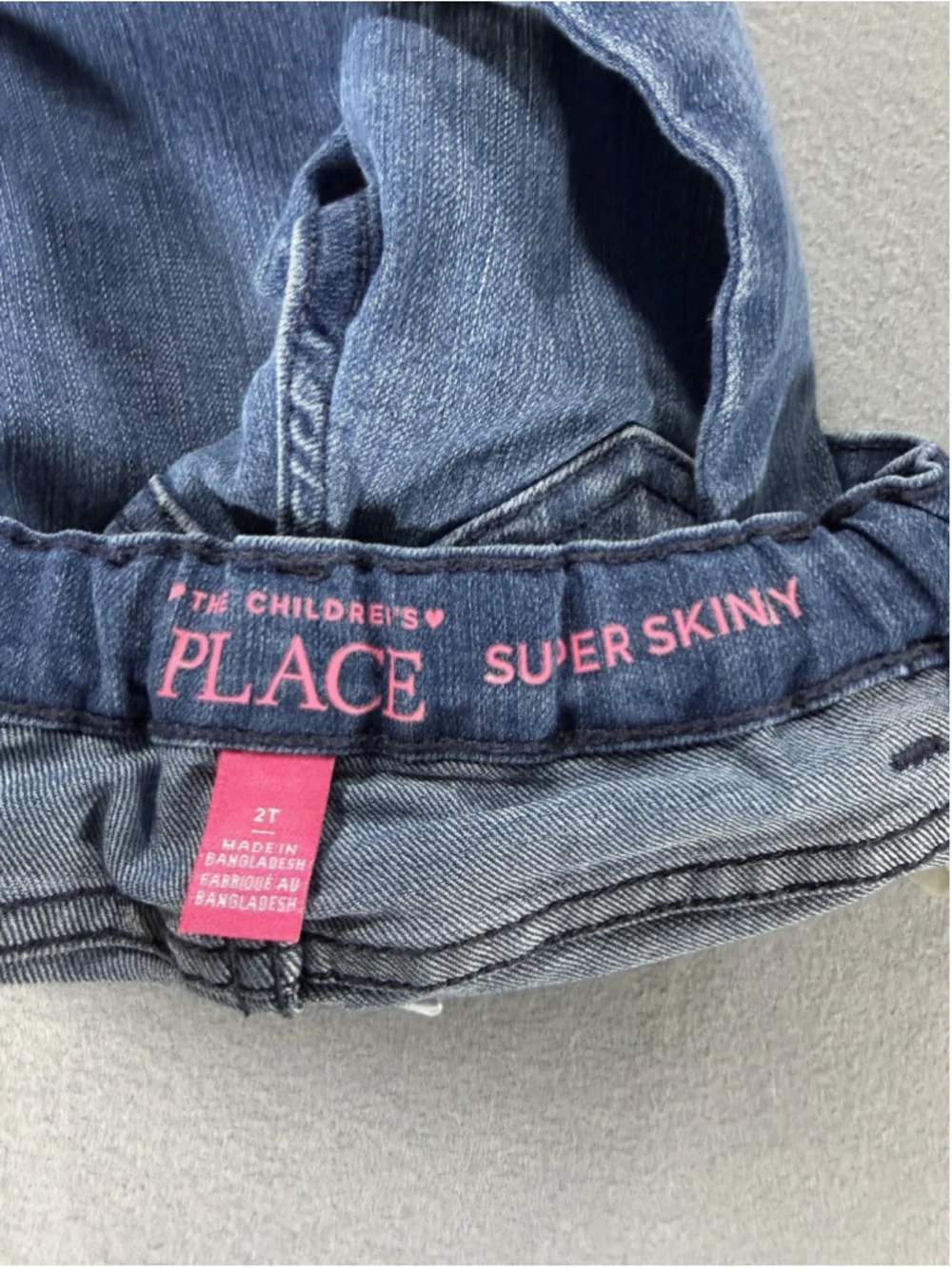 Pink Carter Long Sleeve Children’s Place Super Skinny Jeans 24 Month 2T Outfit